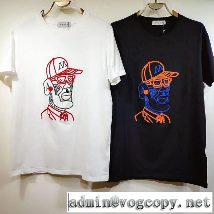 2019SS Tシャツ/半袖  モンクレールファッションにトレンド MONCLER 今風の着こなし新品  2色可選