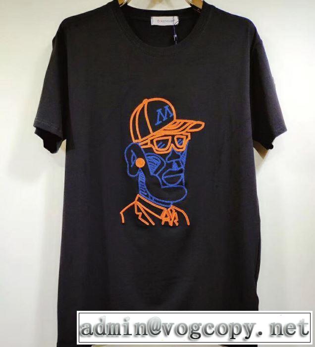 2019SS Tシャツ/半袖  モンクレールファッションにトレンド MONCLER 今風の着こなし新品  2色可選