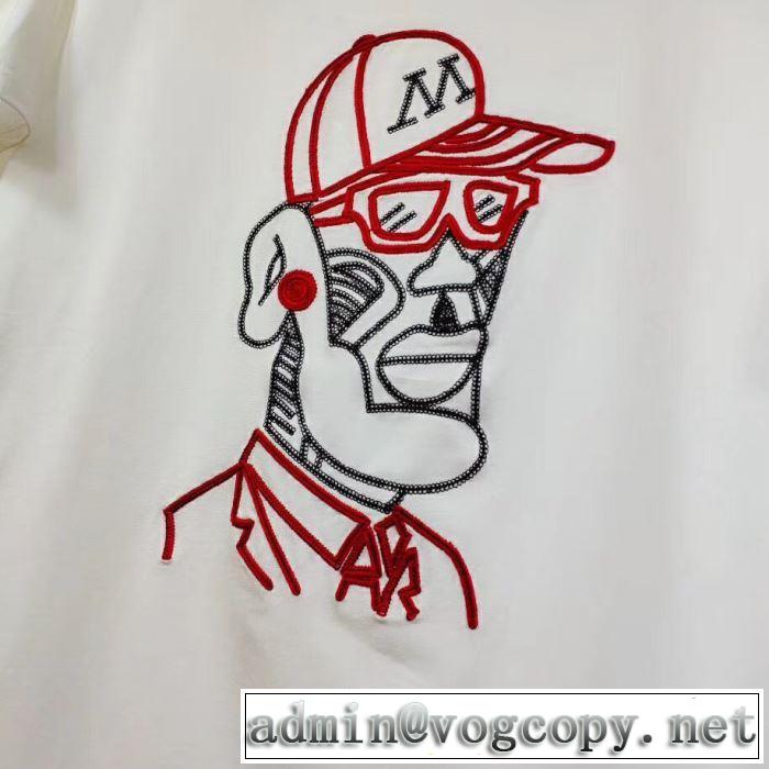 2019SS Tシャツ/半袖  モンクレールファッションにトレンド MONCLER 今風の着こなし新品  2色可選