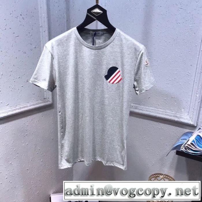 Tシャツ/半袖  2019春夏人気トレンドアイテムモンクレール MONCLER 注目度が高まり最新コレクション 3色可選