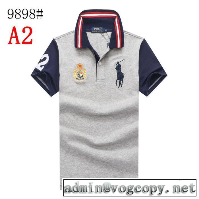 ポロ ラルフローレン海外セレブは大人気  Polo Ralph Lauren 4色可選 【2019年】夏のファッション  Tシャツ/半袖