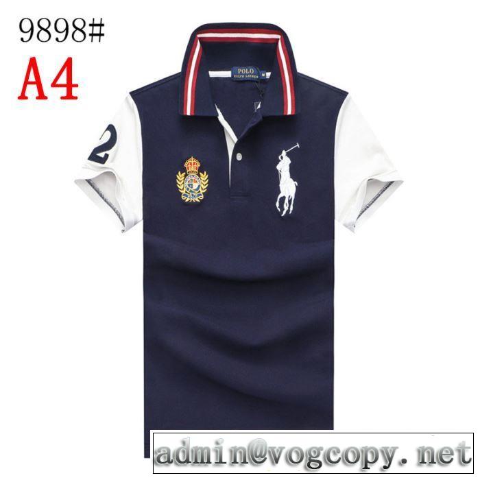 ポロ ラルフローレン海外セレブは大人気  Polo Ralph Lauren 4色可選 【2019年】夏のファッション  Tシャツ/半袖