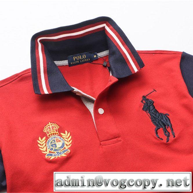 ポロ ラルフローレン海外セレブは大人気  Polo Ralph Lauren 4色可選 【2019年】夏のファッション  Tシャツ/半袖