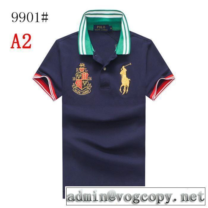 ポロ ラルフローレン2019SSのトレンド商品 Polo Ralph Lauren 3色可選  夏ファッションをおしゃれに楽しもう Tシャツ/半袖