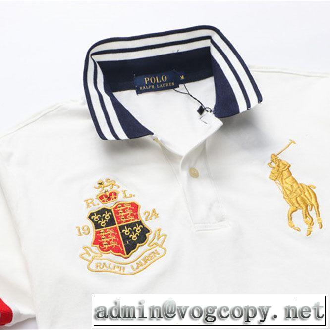 ポロ ラルフローレン2019SSのトレンド商品 Polo Ralph Lauren 3色可選  夏ファッションをおしゃれに楽しもう Tシャツ/半袖