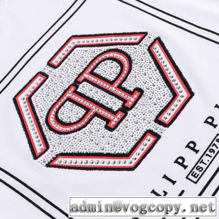 PHILIPP PLEIN フィリッププレイン 半袖Tシャツ 2色可選 今季のトレンド人気新作 特に注目したい