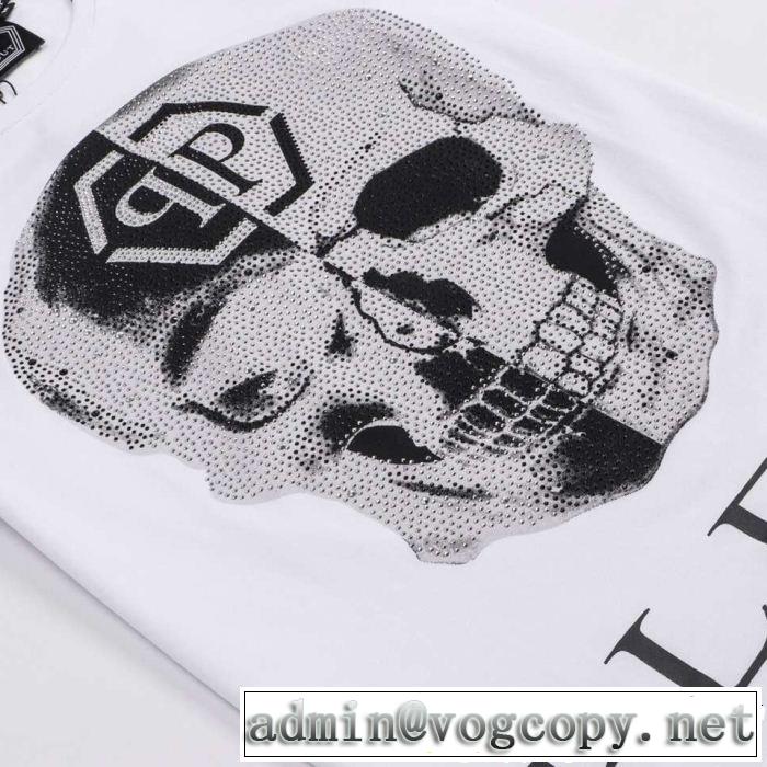 PHILIPP PLEIN フィリッププレイン 半袖Tシャツ 2色可選 クラシカルな雰囲気 2019即旬な装いに