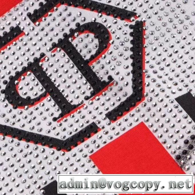2019年の春夏に着たい Tシャツ/ティーシャツ フィリッププレイン透け感優しい  PHILIPP PLEIN 2色可選