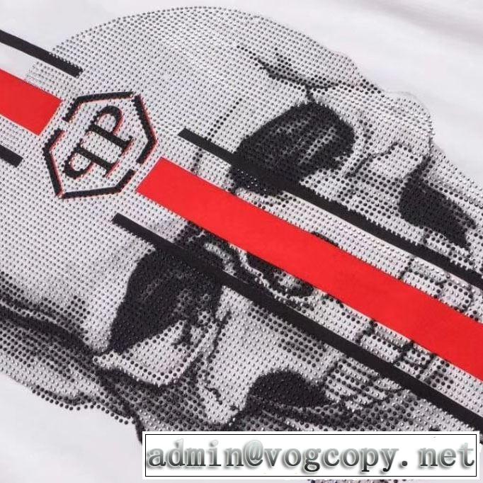 2019年の春夏に着たい Tシャツ/ティーシャツ フィリッププレイン透け感優しい  PHILIPP PLEIN 2色可選
