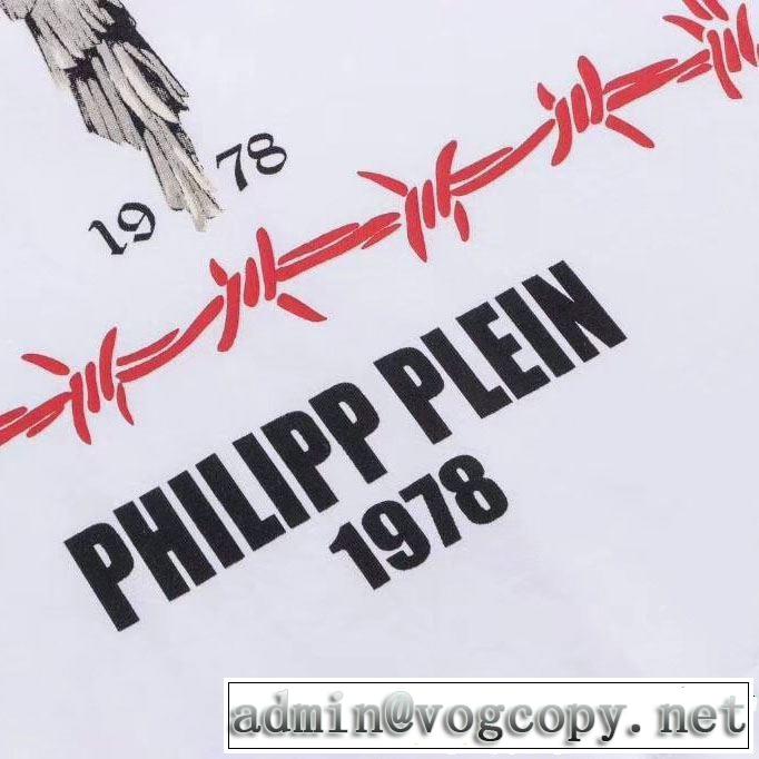 目を引く存在感抜群 Tシャツ/ティーシャツ フィリッププレイン PHILIPP PLEIN 2色可選2019春夏の大注目トレンド