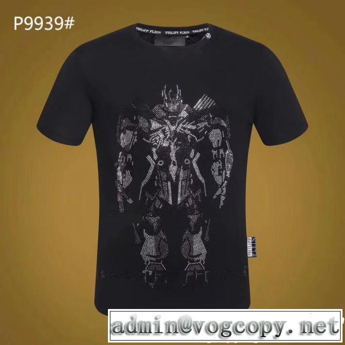  2019春夏トレンドアイテム  フィリッププレイン高級感が好評です PHILIPP PLEIN  Tシャツ/ティーシャツ