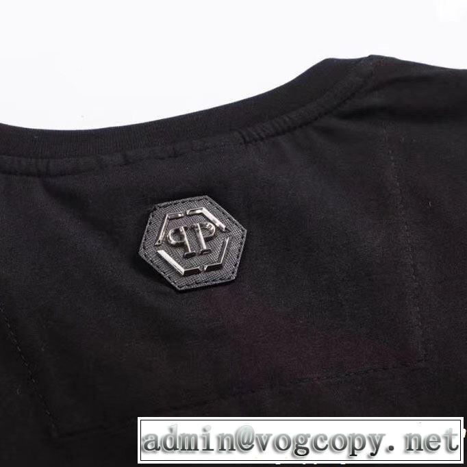 2019春夏トレンドアイテム  フィリッププレイン高級感が好評です PHILIPP PLEIN  Tシャツ/ティーシャツ