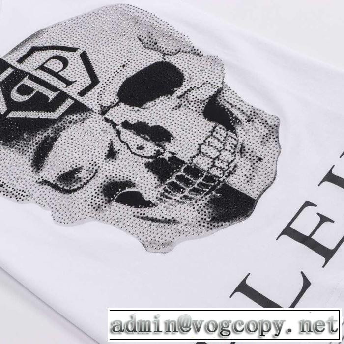 2色可選 今人気の秘訣 Tシャツ/ティーシャツ フィリッププレイン一気にトレンド感満載な着こなし  PHILIPP PLEIN