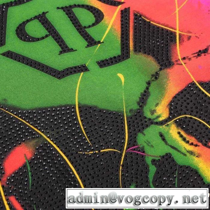 春夏の流行りトップス Tシャツ/ティーシャツ フィリッププレイン2019春夏も引き続きトレンド  PHILIPP PLEIN 2色可選