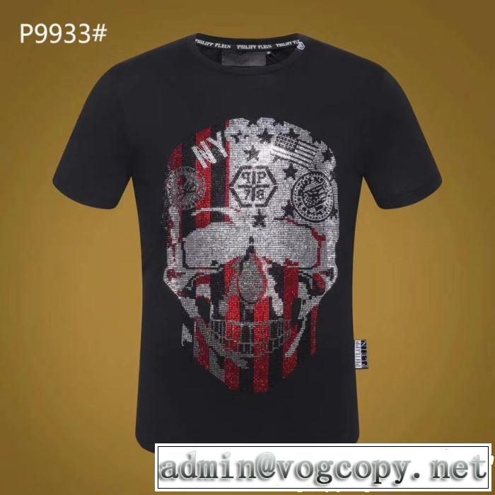  2019年の春夏に着たい Tシャツ/ティーシャツ 透け感優しいフィリッププレイン PHILIPP PLEIN 大人っぽく仕上げ 