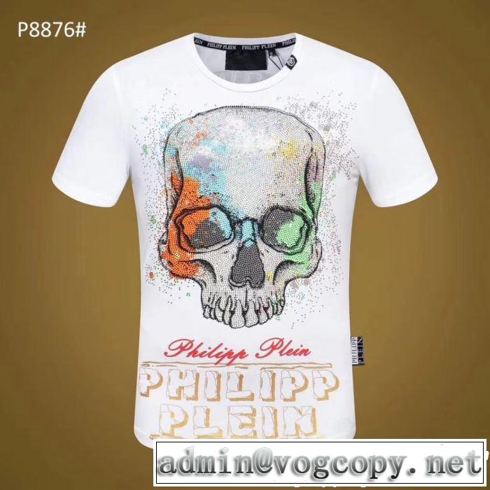大人の華やかさを演出 Tシャツ/ティーシャツ フィリッププレイン PHILIPP PLEIN 2色可選 2019SSのトレンド商品