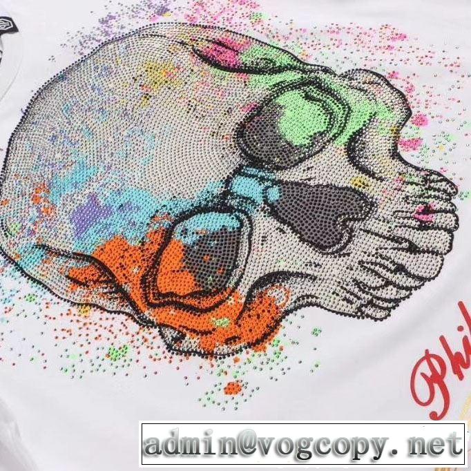 大人の華やかさを演出 Tシャツ/ティーシャツ フィリッププレイン PHILIPP PLEIN 2色可選 2019SSのトレンド商品