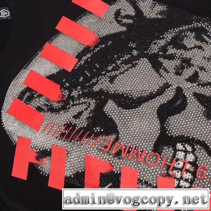 2019春夏トレンドアイテム Tシャツ/ティーシャツ フィリッププレイン PHILIPP PLEIN 2色可選 大人の可愛さを引き立て