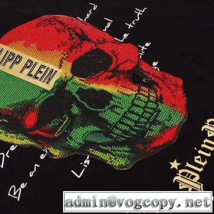 今年の夏は着こなし Tシャツ/ティーシャツ フィリッププレイン 特に注目したい PHILIPP PLEIN 2色可選
