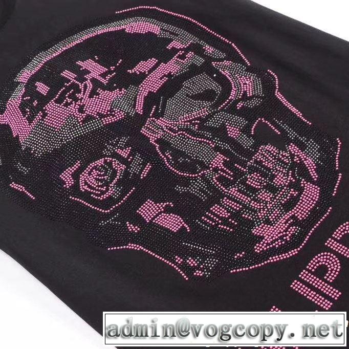 春夏の流行りトップス Tシャツ/ティーシャツ 2019春夏も引き続きトレンドフィリッププレイン PHILIPP PLEIN 2色可選