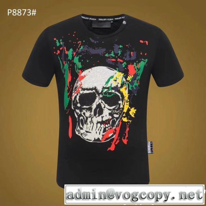  Tシャツ/ティーシャツ 2019年の春夏に着たい フィリッププレイン PHILIPP PLEIN 2色可選 透け感優しい 