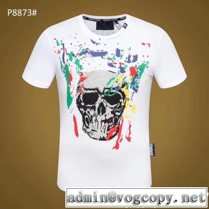 Tシャツ/ティーシャツ 2019年の春夏に着たい フィリッププレイン PHILIPP PLEIN 2色可選 透け感優しい