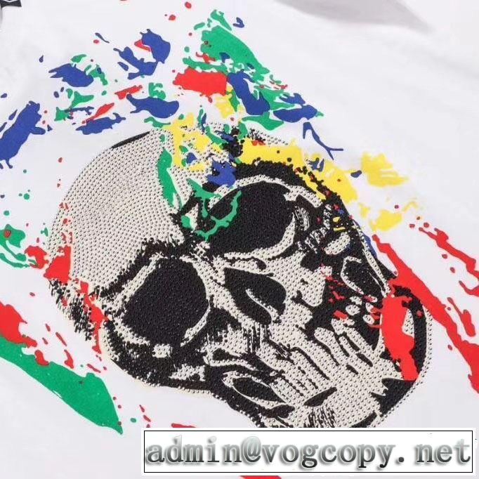 Tシャツ/ティーシャツ 2019年の春夏に着たい フィリッププレイン PHILIPP PLEIN 2色可選 透け感優しい