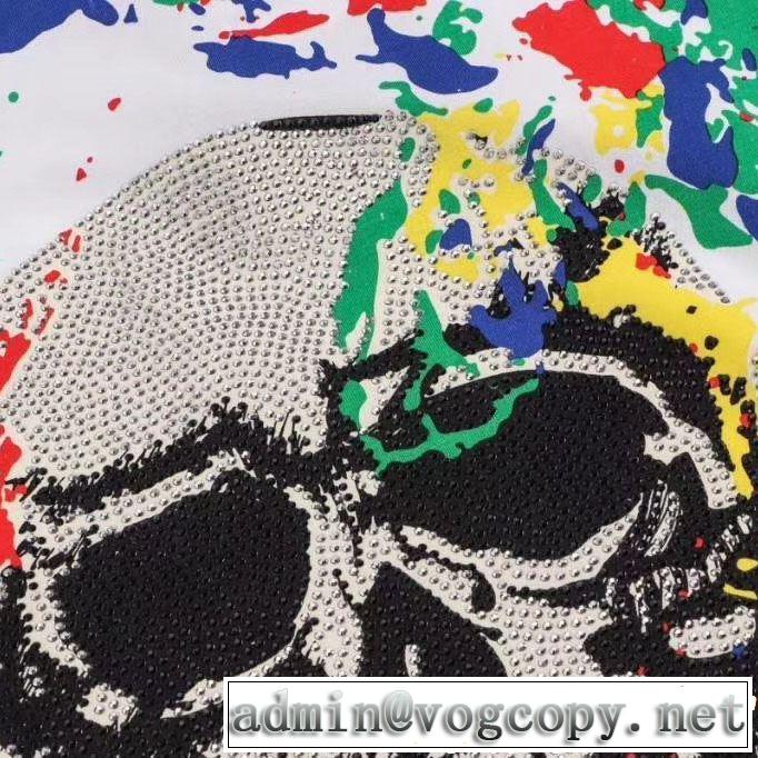 Tシャツ/ティーシャツ 2019年の春夏に着たい フィリッププレイン PHILIPP PLEIN 2色可選 透け感優しい