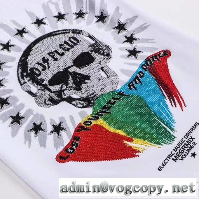 フィリッププレイン PHILIPP PLEIN  大人っぽく仕上げ Tシャツ/ティーシャツ 2色可選 春夏の流行り2019新品