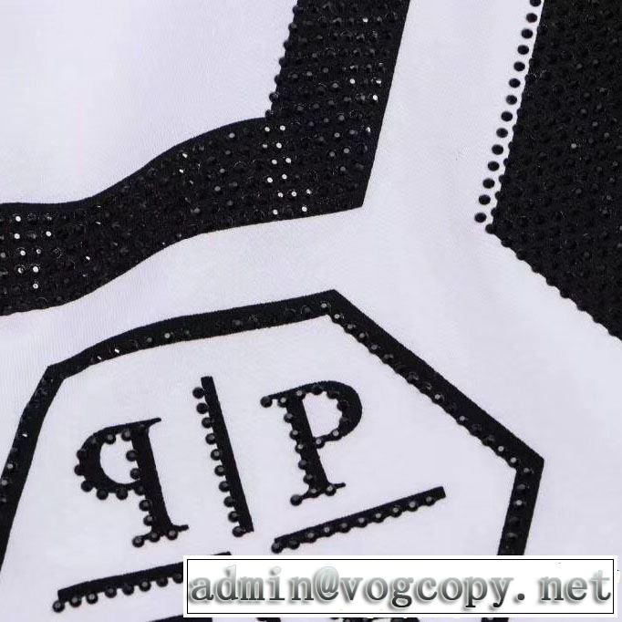 2色可選  抜け感スゴイ Tシャツ/ティーシャツ フィリッププレイン 2019春夏も引き続き人気セール PHILIPP PLEIN