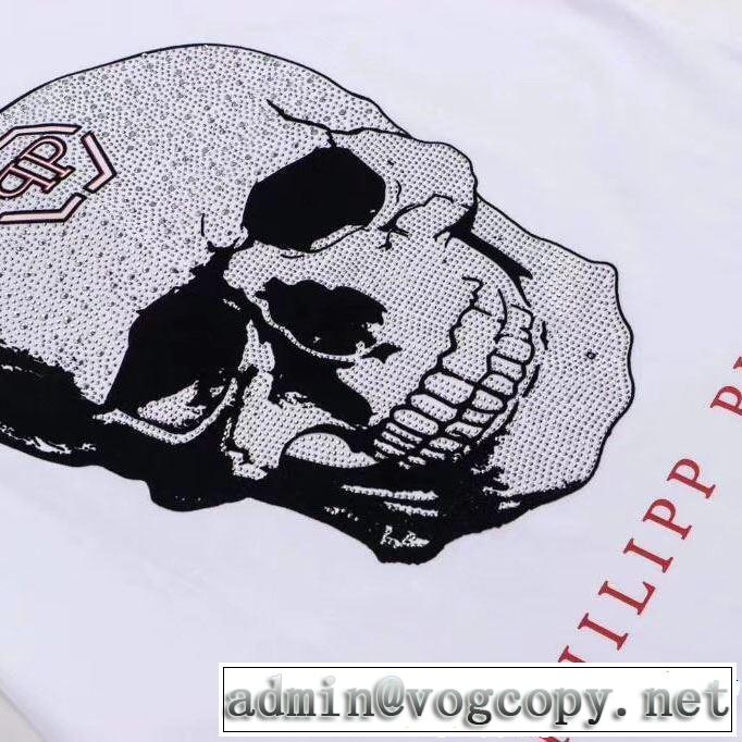フィリッププレイン  2色可選PHILIPP PLEIN 2019年最新ファッション Tシャツ/ティーシャツスタイルアップ上品