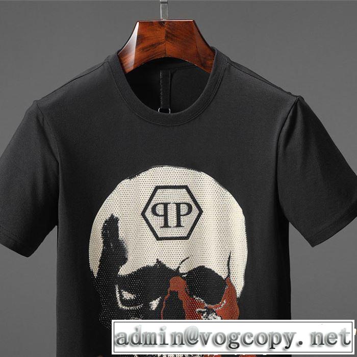 フィリッププレイン PHILIPP PLEIN  夏のフレッシュな気分に Tシャツ/ティーシャツ 2色可選 2019即旬な装いに