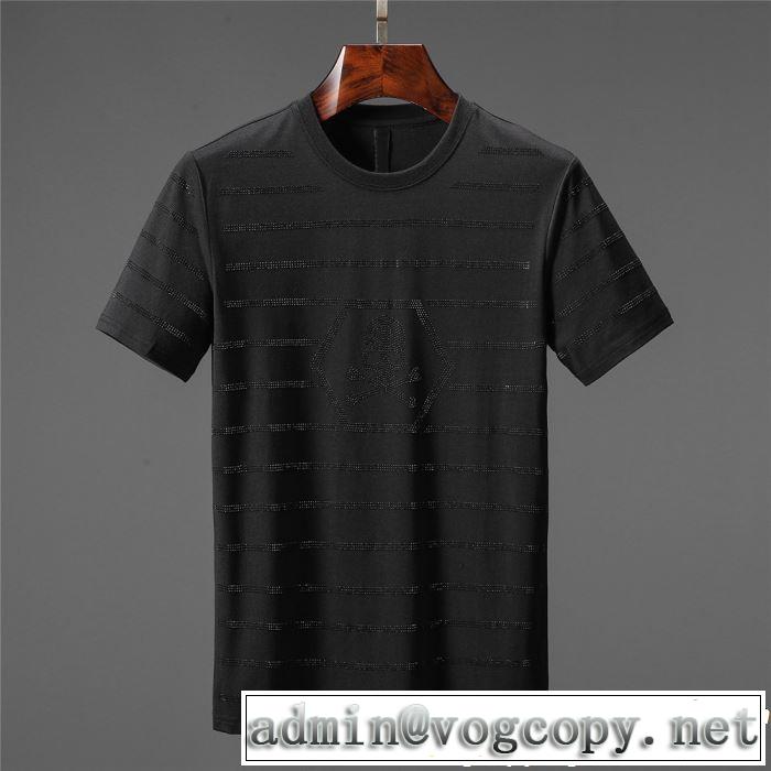  Tシャツ/ティーシャツ 素敵なスタイルで夏の定番 フィリッププレイン PHILIPP PLEIN 2019夏色っぽさ 