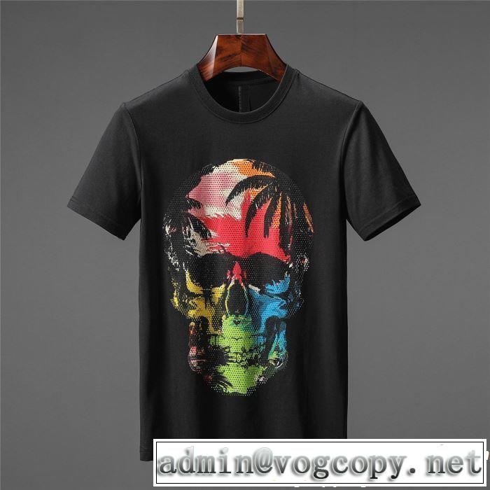 2019年春夏流行ファッション Tシャツ/ティーシャツ フィリッププレイン PHILIPP PLEIN 2色可選新しい斬新なスタイル