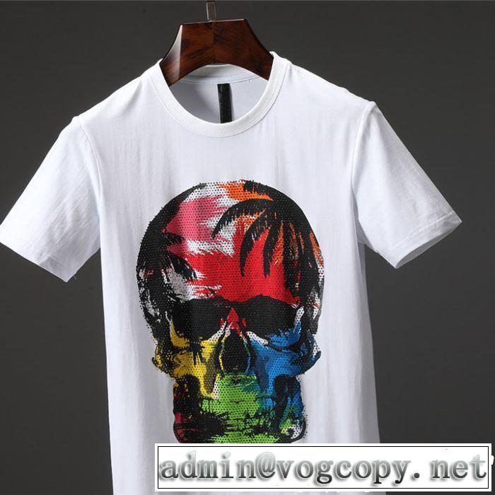 2019年春夏流行ファッション Tシャツ/ティーシャツ フィリッププレイン PHILIPP PLEIN 2色可選新しい斬新なスタイル