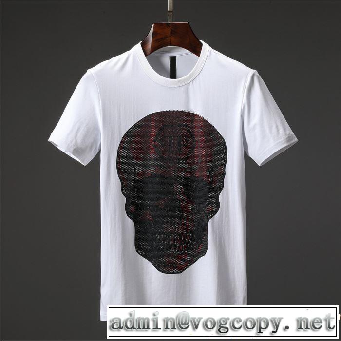  Tシャツ/ティーシャツ 今季流行りの人気新作  2色可選フィリッププレイン PHILIPP PLEIN 2019年夏の一押しファッションアイテム 