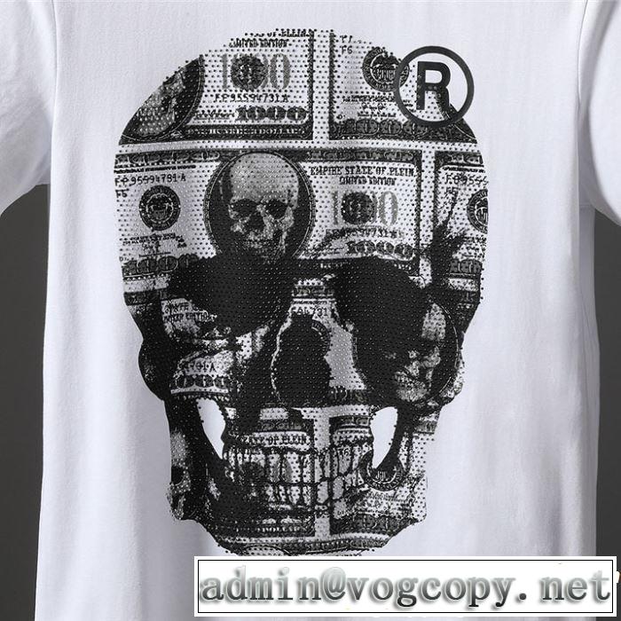 2019SSのトレンド商品 Tシャツ/ティーシャツ2色可選 フィリッププレイン PHILIPP PLEIN  快適な着心地
