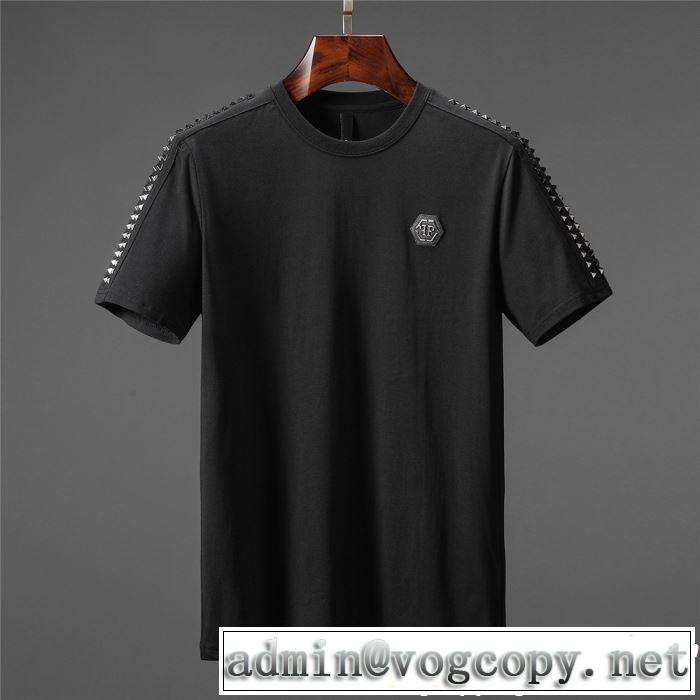  大人の華やかさを演出 Tシャツ/ティーシャツ 2色可選 フィリッププレイン PHILIPP PLEIN  2019SSのトレンド商品