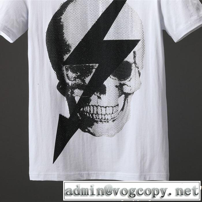 大人の可愛さを引き立て Tシャツ/ティーシャツ2色可選  フィリッププレイン PHILIPP PLEIN  今年流大人っぽさ