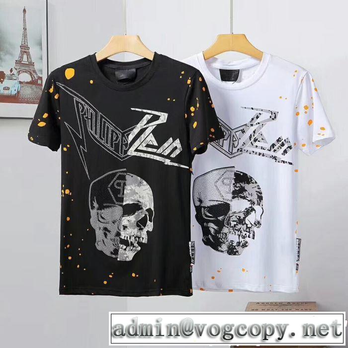 PHILIPP PLEIN Tシャツ/ティーシャツ 2色可選 《2019年》今、注目のストリート カジュアルさ フィリッププレイン