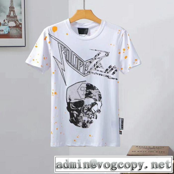 PHILIPP PLEIN Tシャツ/ティーシャツ 2色可選 《2019年》今、注目のストリート カジュアルさ フィリッププレイン