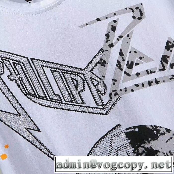 PHILIPP PLEIN Tシャツ/ティーシャツ 2色可選 《2019年》今、注目のストリート カジュアルさ フィリッププレイン