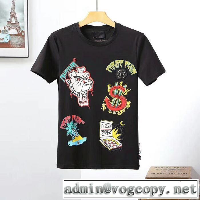 Tシャツ/ティーシャツ 2色可選 【2019春夏】最新コレクション オシャレ上級者に フィリッププレイン PHILIPP PLEIN