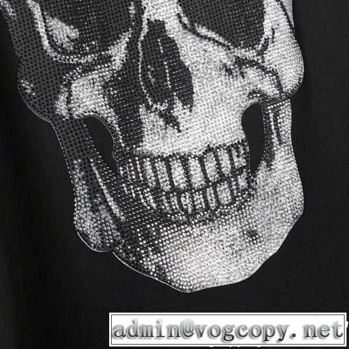 2019SSのトレンド商品 おしゃれデザインも大人気 フィリッププレイン PHILIPP PLEIN Tシャツ/ティーシャツ 2色可選