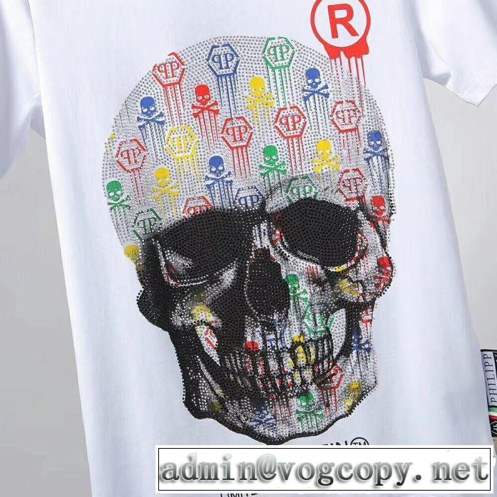 おしゃれ上級者に挑戦 フィリッププレイン PHILIPP PLEIN Tシャツ/ティーシャツ 2色可選 2019春夏トレンドアイテム