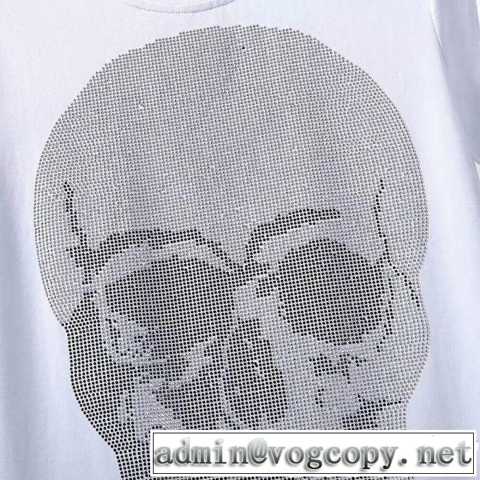 PHILIPP PLEIN Tシャツ/ティーシャツ 2色可選 2019春夏の大注目トレンド お洒落トレンド人気 フィリッププレイン