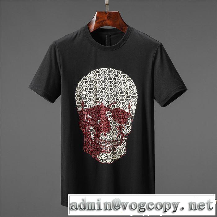 きちんと感をプラス フィリッププレイン PHILIPP PLEIN Tシャツ/ティーシャツ 2色可選 2019春夏人気トレンドアイテム