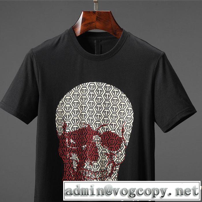 きちんと感をプラス フィリッププレイン PHILIPP PLEIN Tシャツ/ティーシャツ 2色可選 2019春夏人気トレンドアイテム