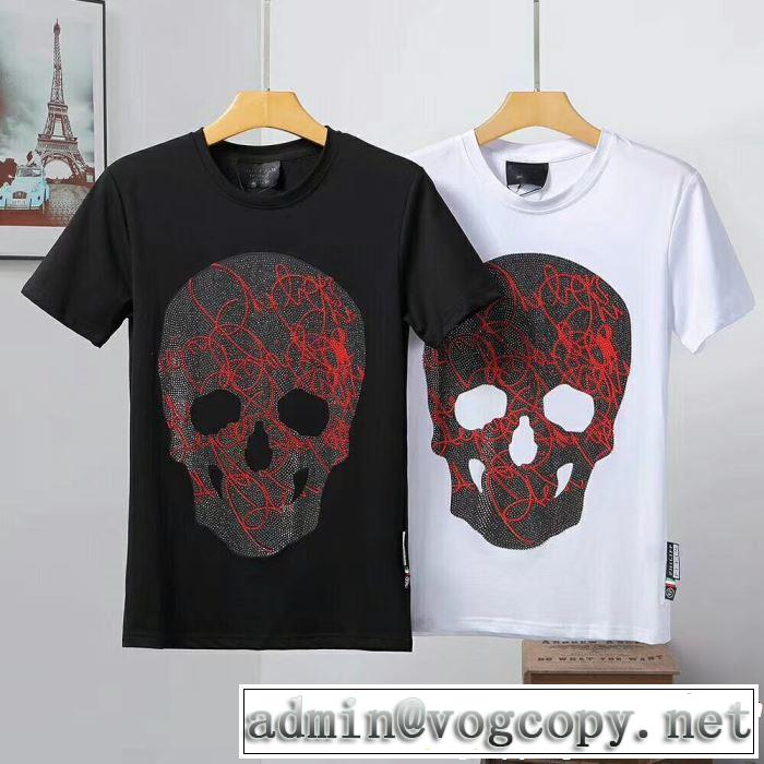 フィリッププレイン PHILIPP PLEIN Tシャツ/ティーシャツ 2色可選 2019即旬な装いに オススメしたい最新注目ファション