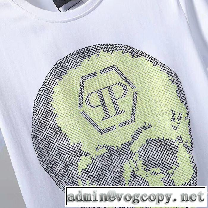 PHILIPP PLEIN Tシャツ/ティーシャツ 2色可選 2019年の夏のマスト おすすめな大人のトレンド フィリッププレイン